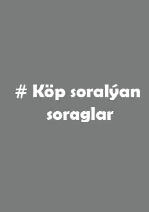 Köp soralýan soraglar